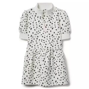 Janie and Jack Leopard Half-Zip Dress
